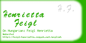 henrietta feigl business card